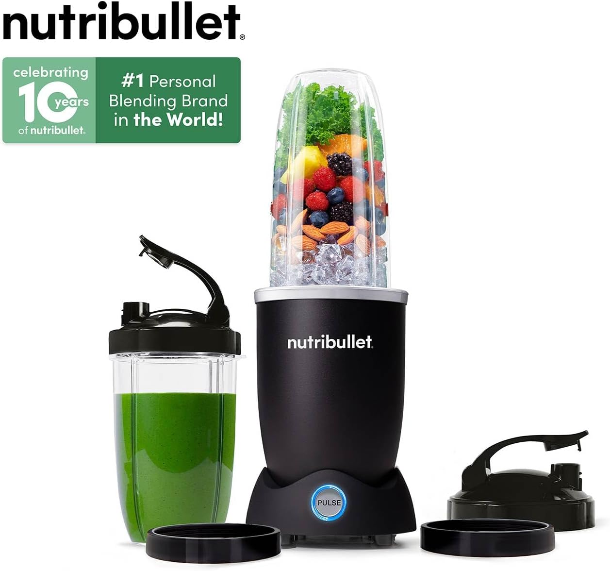 NutriBullet 1200 Pro+ Blender 8 Piece Set - Black