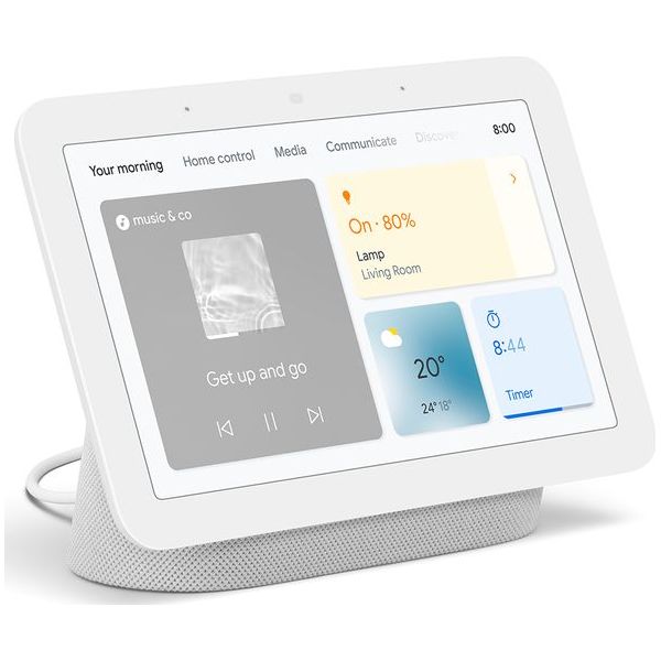 GOOGLE Nest Hub 2nd Gen Smart Display with Google Assistant - Chalk